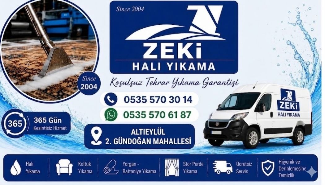  Altıeylül 2. Gündoğan - Profesyonel Halı Yıkama Hizmeti